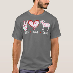 Camiseta cabras de amor pela paz para homens mulheres prese