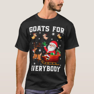 Camiseta Cabras Para Todos Papai Noel Trenó Natal Divertido