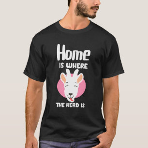 Camiseta Cabrito Animal Caprino Fazendeiro Casa É Onde Está