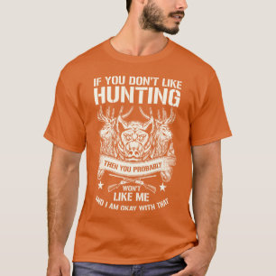 Camiseta Caça a Animais Selvagens Caçador Atirando amigos