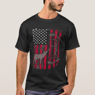 Camiseta Caça a Arcos de varetas na bandeira americana