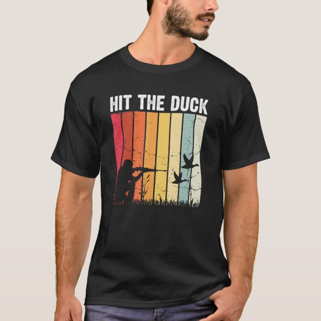 Camiseta Caça A Aves Aquáticas Para Um Pato Voador (Frente)