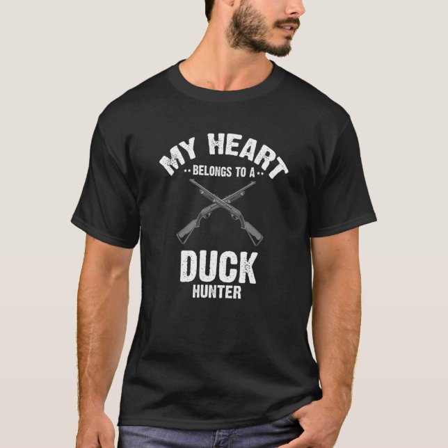 Camiseta Caça A Aves Aquáticas Para Um Pato Voador (Frente)