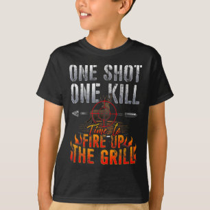 Camiseta Caça a cervejeiros com um Matar picado