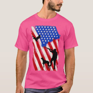 Camiseta Caça a Ganso da Bandeira Americana