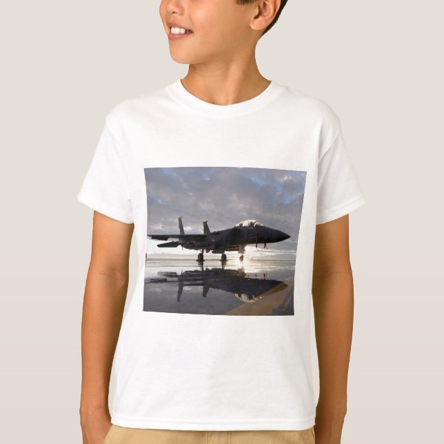 Camiseta Caça a Jato Sobre os Mares (Frente)