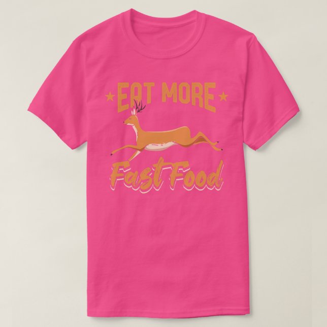 Camiseta Caça a Mais Comida Rápida (Frente do Design)