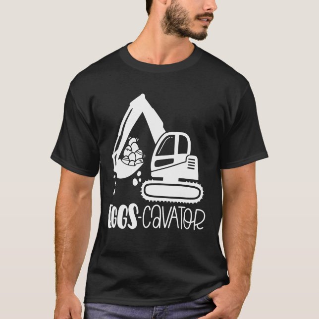 Camiseta Caça a Ovos de Páscoa de Eggscavator (Frente)