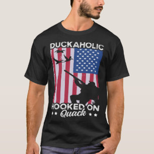 Camiseta Caça a Patos-d'água Caça Duckaholic Quack 3