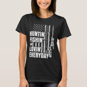 Camiseta Caça À Pesca Adorável Todos Os Dias Com Caça Aos V