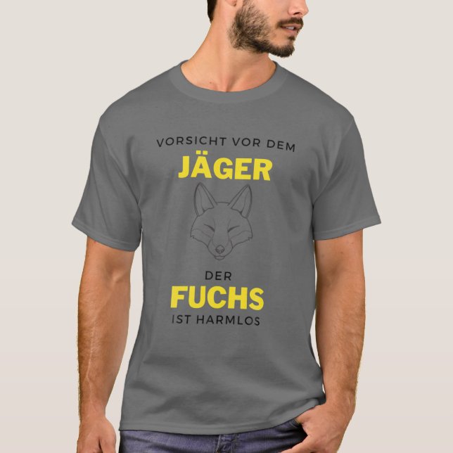Camiseta Caça à Raposa de Vestuário Caça a Homens (Frente)
