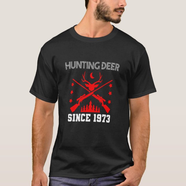 Camiseta Caça a veados desde 1973 (Frente)
