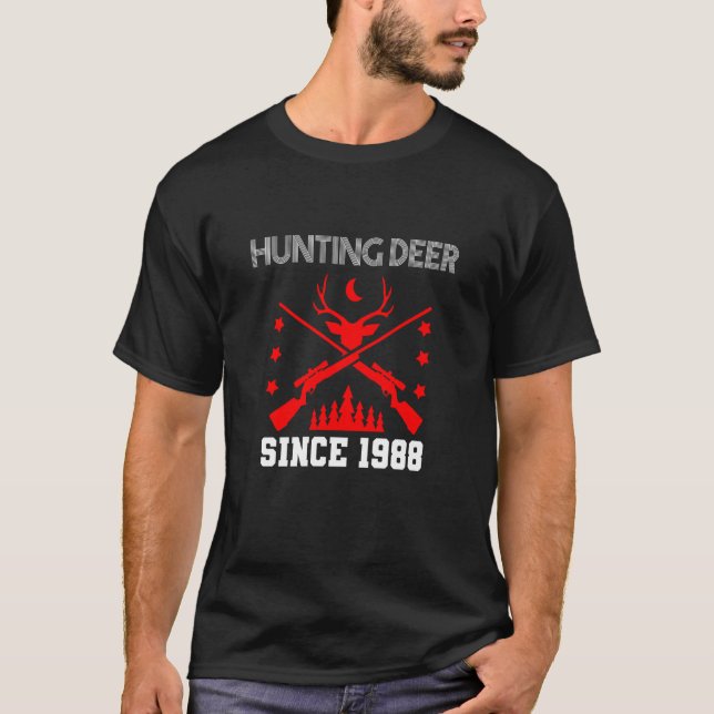 Camiseta Caça a veados desde 1988 (Frente)