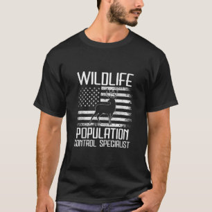 Camiseta Caça À Vida Selvagem Controle Populacional Spe Eng