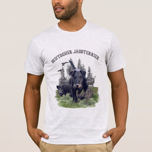 Camiseta Caça alemã Terrier (Jagdterrier) (Frente)