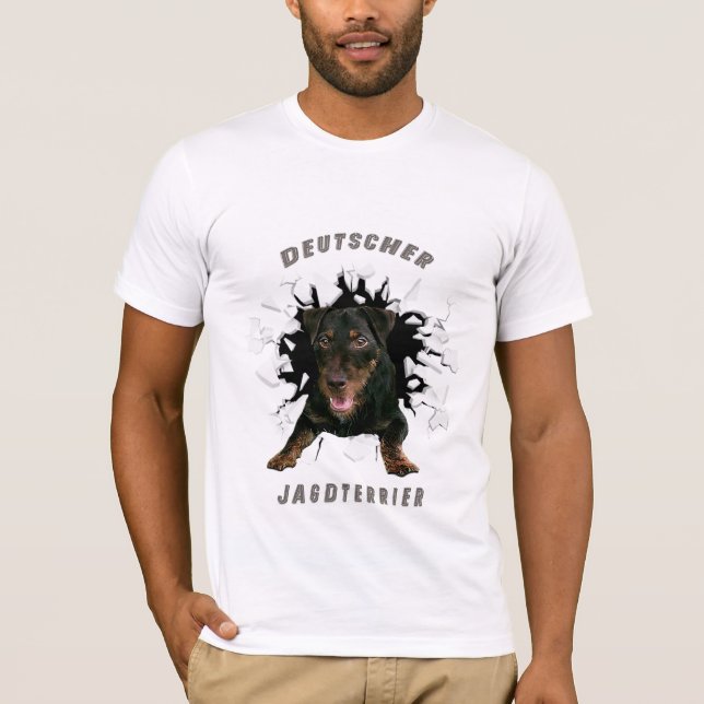 Camiseta Caça alemã Terrier (Jagdterrier) (Frente)