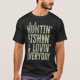 Camiseta Caça Amar Pesca Todos Os Dias - Dia de os pais