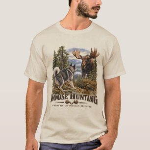 Camiseta Caça ao Alce Jämthund, Cão Escandinavo