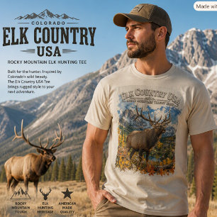 Camiseta Caça ao Alce Trophy Bull Presente Masculino Montan