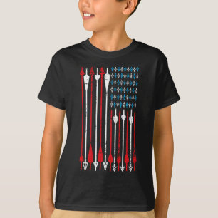 Camiseta Caça ao Arco Vintage American Flag Archery