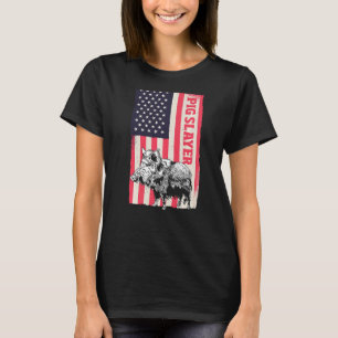Camiseta Caça ao Cachorro Selvagem de Animais Hog Assassin