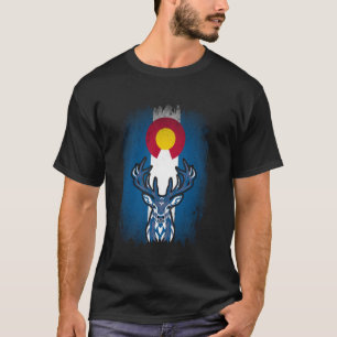 Camiseta Caça ao cervo Mule Elk Colorado para caçadores de
