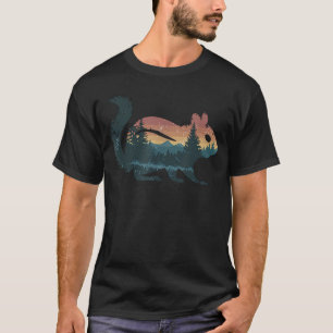 Camiseta Caça ao Esquilo Caminhada ao Ar Livre Acampamento