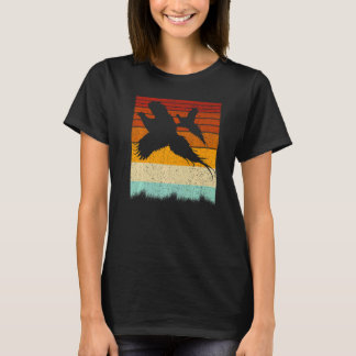 Camiseta Caça ao Faisão Dakota do Sul Caça ao Pássaro de Te