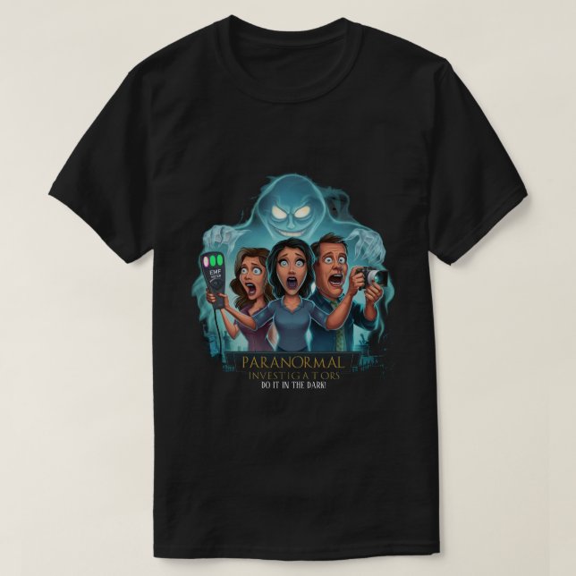 Camiseta Caça ao Fantasma - Investigador Paranormal (Frente do Design)