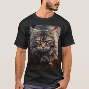 Camiseta Caça ao Gato Maine Coon