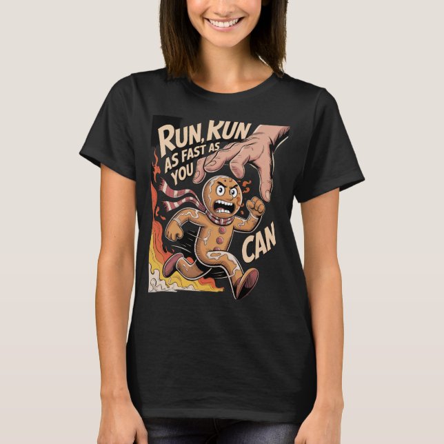 Camiseta Caça ao Homem de Biscoito (Frente)