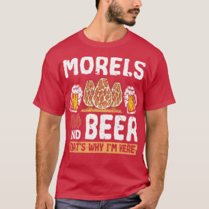 Camiseta Caça ao Morel do Bebendo de Cerveja