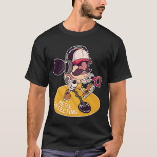 Camiseta Caça ao ouro com detector de metais festa