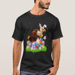 Camiseta Caça ao Ovo de Páscoa do Pássaro Abutre Coelho Ore