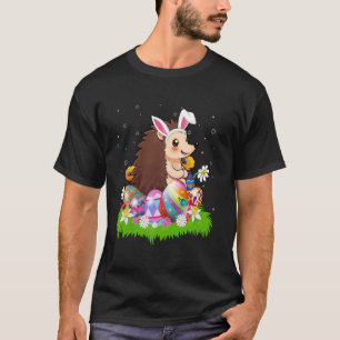 Camiseta Caça ao Ovo de Páscoa doouriço Coelho Orelha Ouriç