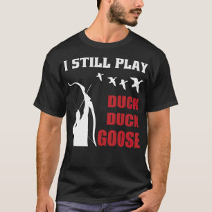 Camiseta caça ao pato caçador de patos época de caça ao