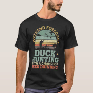 Camiseta Caça Ao Pato Com Possibilidade De Bebendo De Cerve