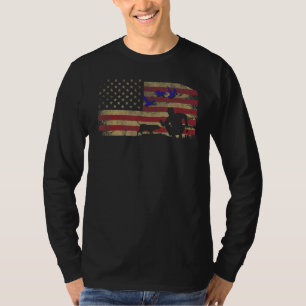 Camiseta Caça ao Pato de Bandeira Americano