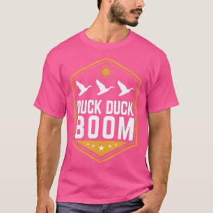 Camiseta Caça ao Pato é Engraçado Pato Pato Boom Gear