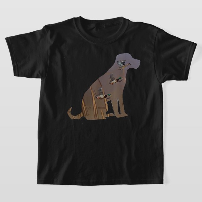 Camiseta Caça ao Pato Labrador Retriever (Postura )