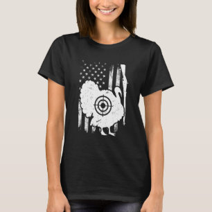 Camiseta Caça ao Peru Bandeira Americana Patriótica Caça ao