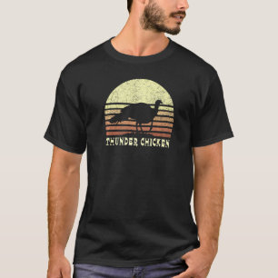 Camiseta Caça ao Peru Caçador de Aves de Terreno Retrô Pôr