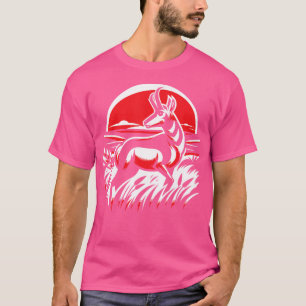 Camiseta Caça ao Pronghorn Caça com Rifle Caça à Antilope