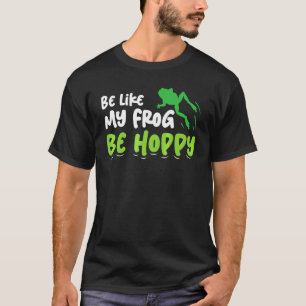 Camiseta Caça ao Sapo Verde e Caçador de Sapo Fofo