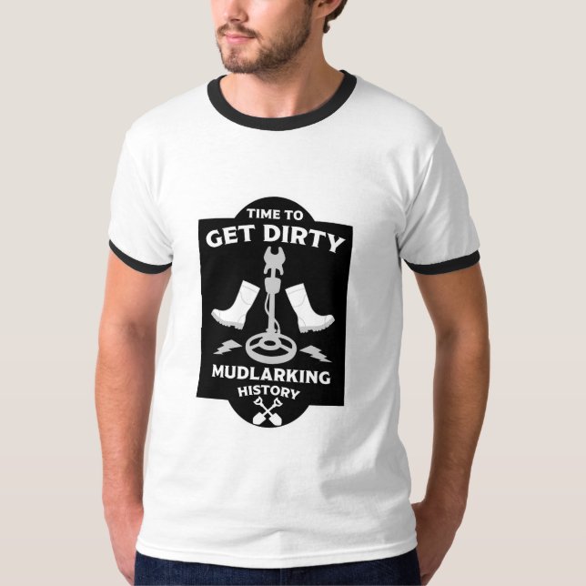 Camiseta Caça ao tesouro do leito do rio (Frente)