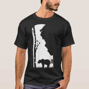 Camiseta Caça ao Urso Brown Grizzly - Cartaz de Cartaz Dela