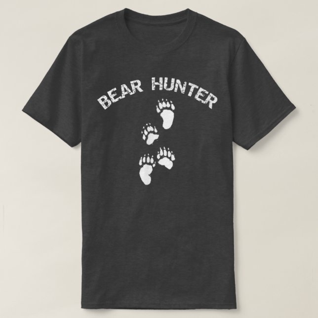 Camiseta Caça ao Urso Caçador de Ursos (Frente do Design)