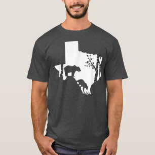 Camiseta Caça ao Urso Castanho Grizzly - Caçador do Mapa do