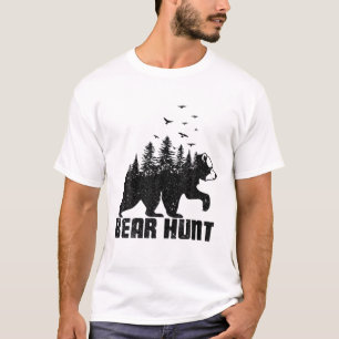 Camiseta Caça ao Urso Florestal - Mar de Caça a Clientes 