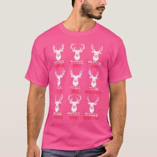 Camiseta Caça ao Veado Caçador de Todos os Renques do Papai